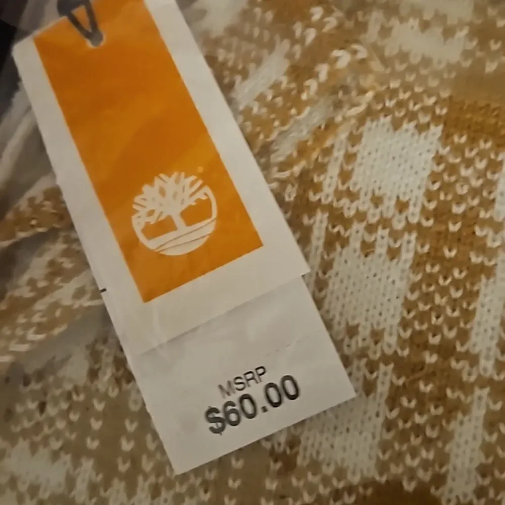 Timberland plaid scarf new sealed